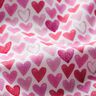 Bomuldspoplin, akvarelhjerter – hvid,  thumbnail number 2