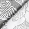 Dekorationsstof Jacquard stor ginkgo – granit/elfenben,  thumbnail number 4