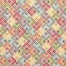 Dekorationsstof Gobelin grafiske blokke – lysebeige/lilla,  thumbnail number 1