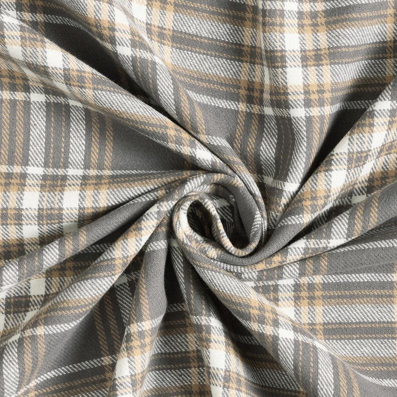 Bomuldsflonel tern – grå/hvid,  image number 3