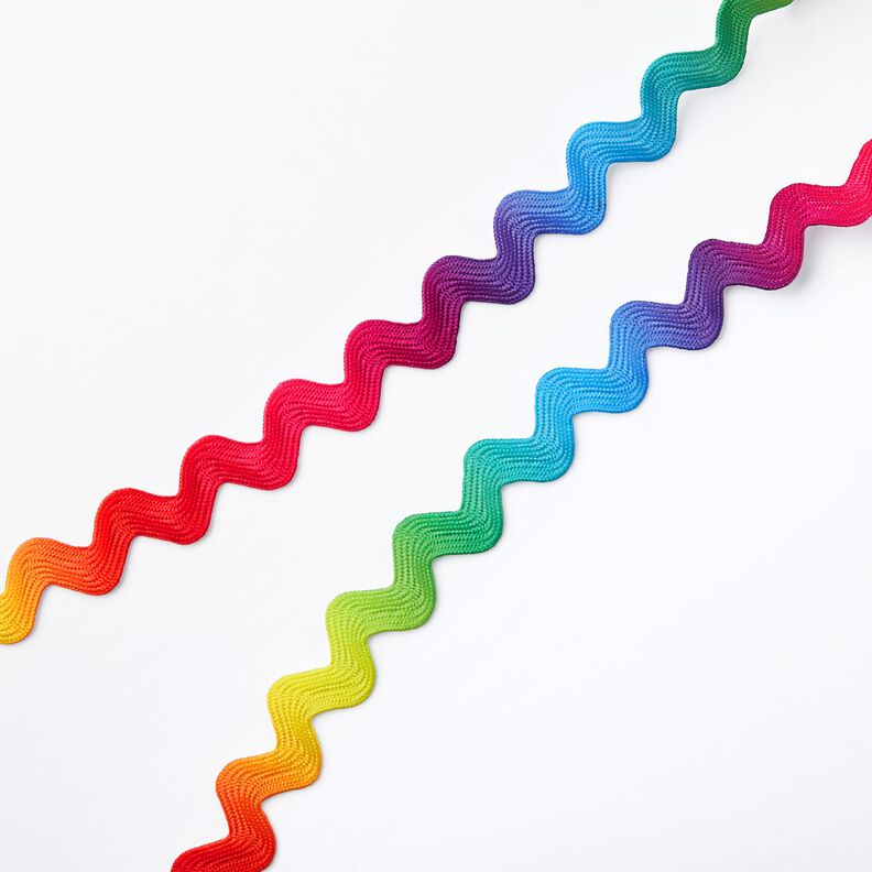 Regnbue-zigzagbånd [Ø 10 mm] – rød,  image number 1