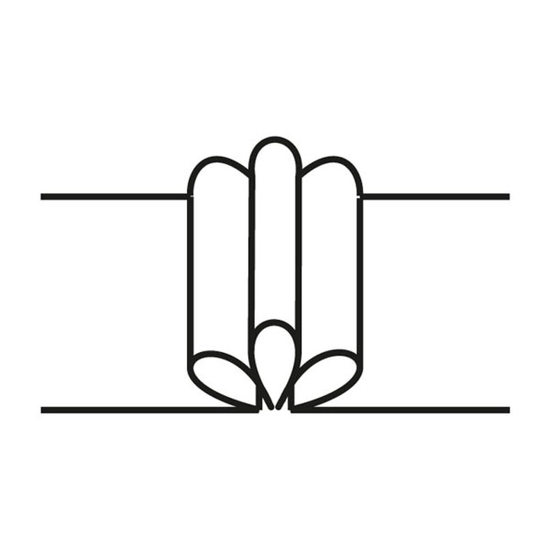 Foldebånd 3x, 26 mm – hvid | Gerster,  image number 5