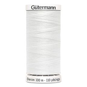 Jeanstråd [1016] | 100 m  | Gütermann – hvid, 