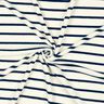 frottéjersey Striber – elfenben/natblå,  thumbnail number 3