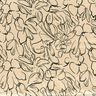Blomsterskitser i stretchvelour – sand/sort,  thumbnail number 1