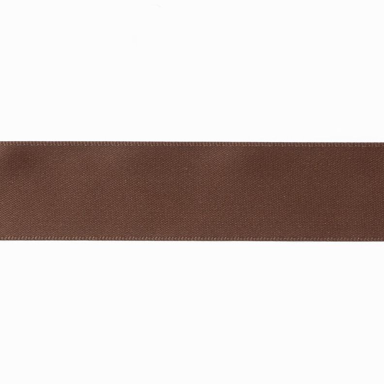 Satinbånd [25 mm] – mørkebrun,  image number 1