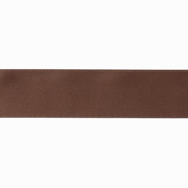 Satinbånd [25 mm] – mørkebrun,  image number 1