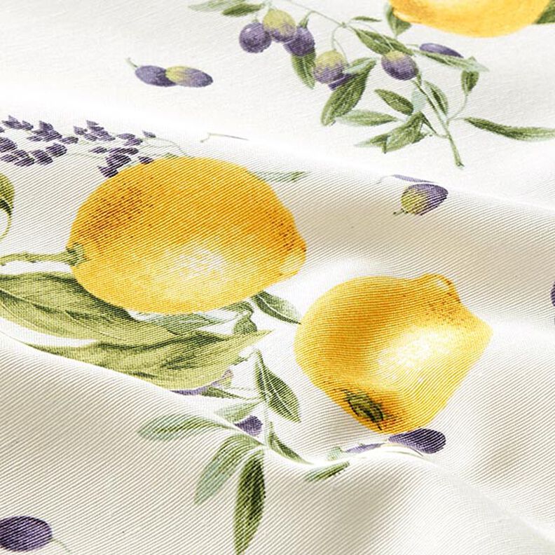 Dekorationsstof Canvas citroner – gul,  image number 2