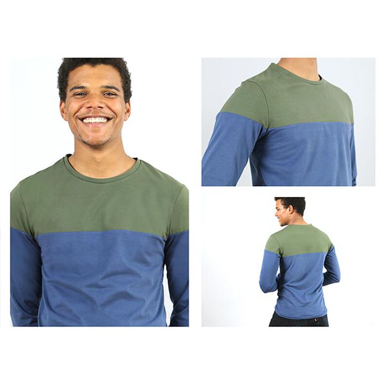 HERR LEVI langærmet shirt med colourblocking | Studio klippeklar | S-XXL,  image number 2