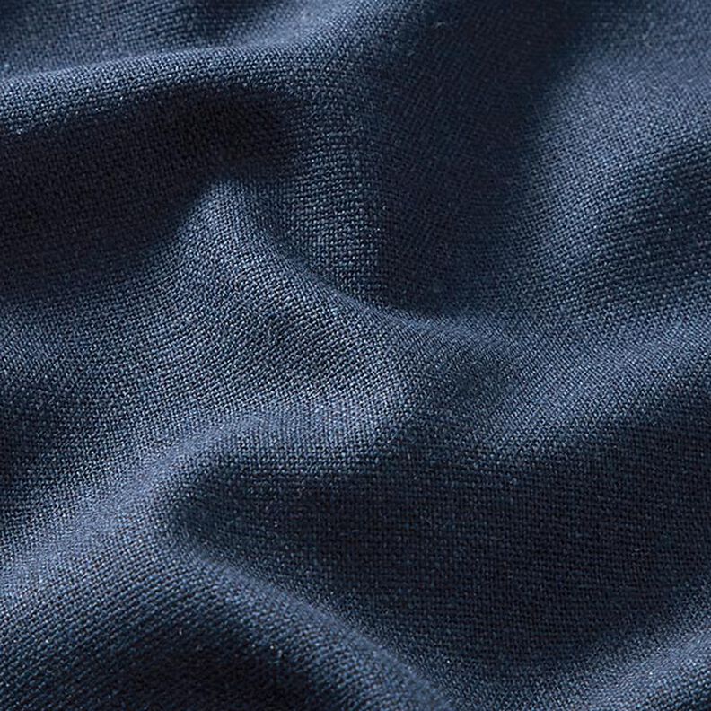 Viskose-hør-miks Ensfarvet – marineblå,  image number 2