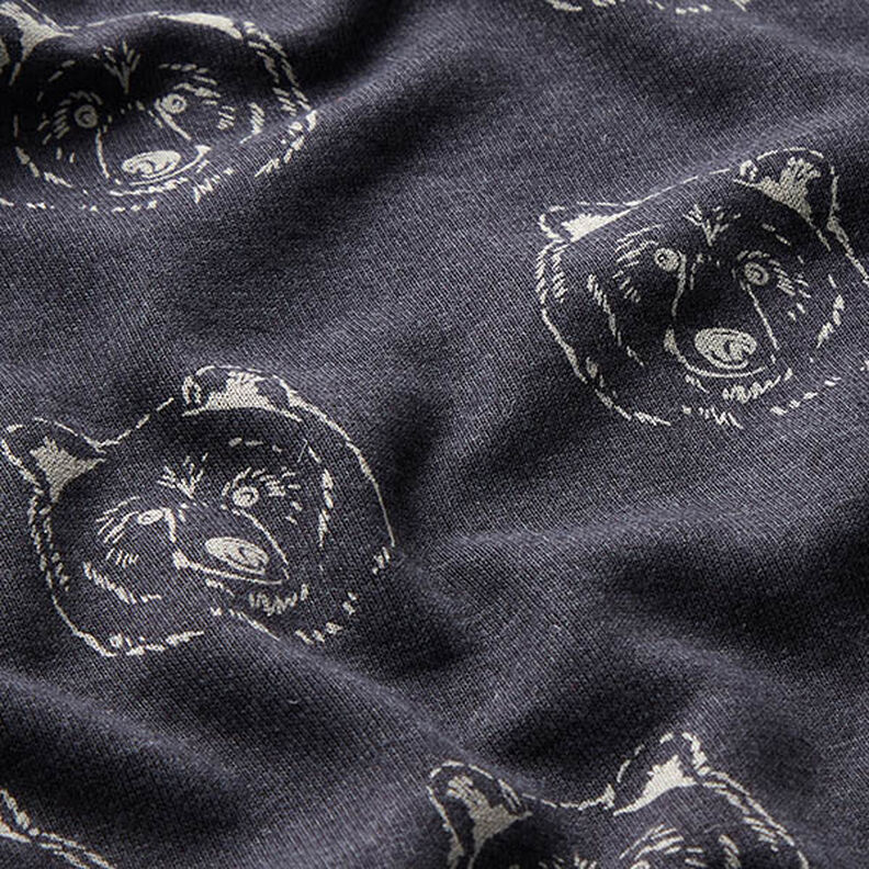 Sweatshirt lodden bjørn – natblå/lysegrå,  image number 2