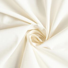 Skjortestof viskose-mix striber &ndash; hvid, 