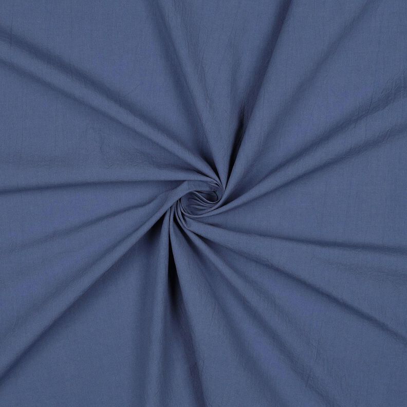 Bomuldsstof Kr&oslash;llet forvasket &ndash; jeansbl&aring;,  image number 1