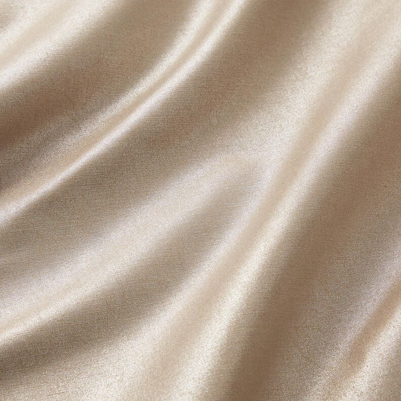 Buksestof stretch glimmer – gold metallic/beige,  image number 2