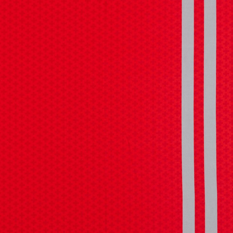 French Terry Sommersweat Bordure-stof Vær akutlæge for en dag – rød/sølvgrå,  image number 1