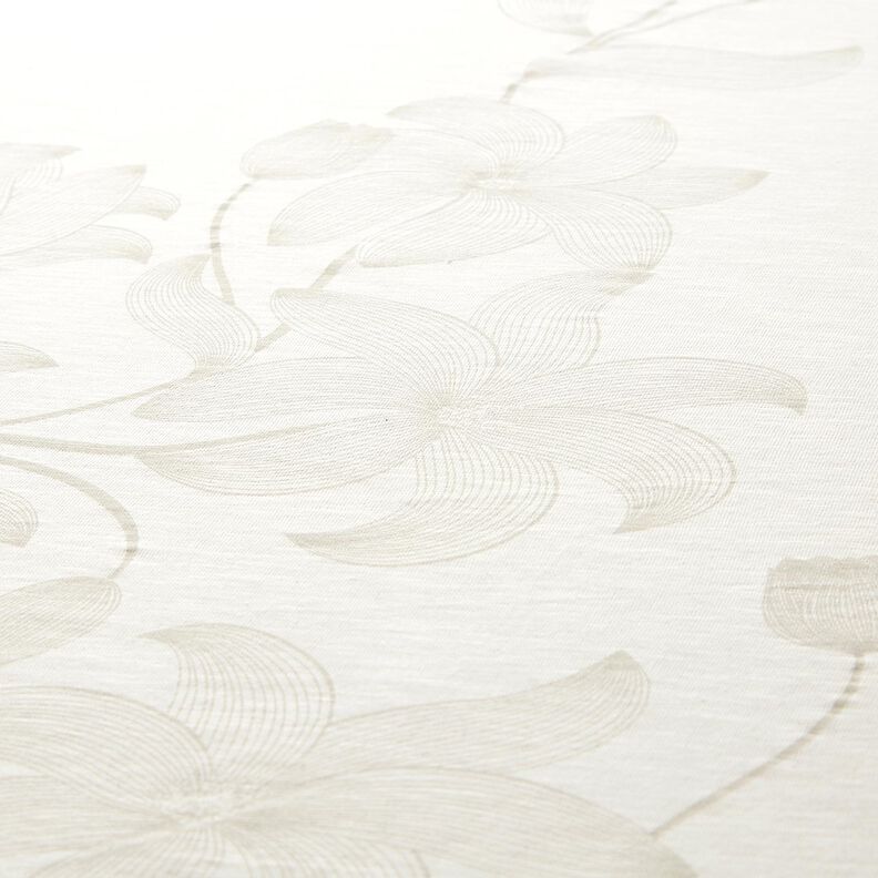 Bomuldsjersey tulipaner – uldhvid,  image number 5