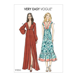 Kjole, Very Easy Vogue 9311 | 32 - 48, 