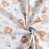 Cretonne små kaniner og bjørne – tågegrå,  thumbnail number 3
