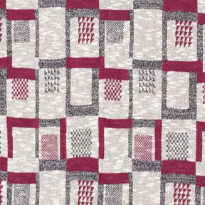 strikstof grafisk glittermønster – bær/hvid, 