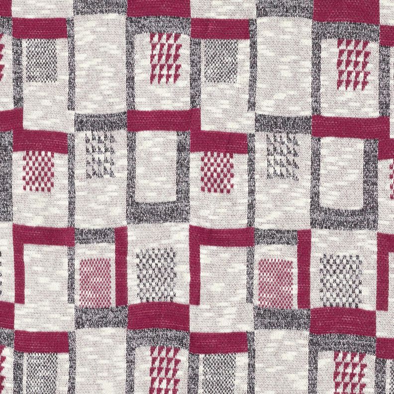 strikstof grafisk glittermønster – bær/hvid,  image number 1