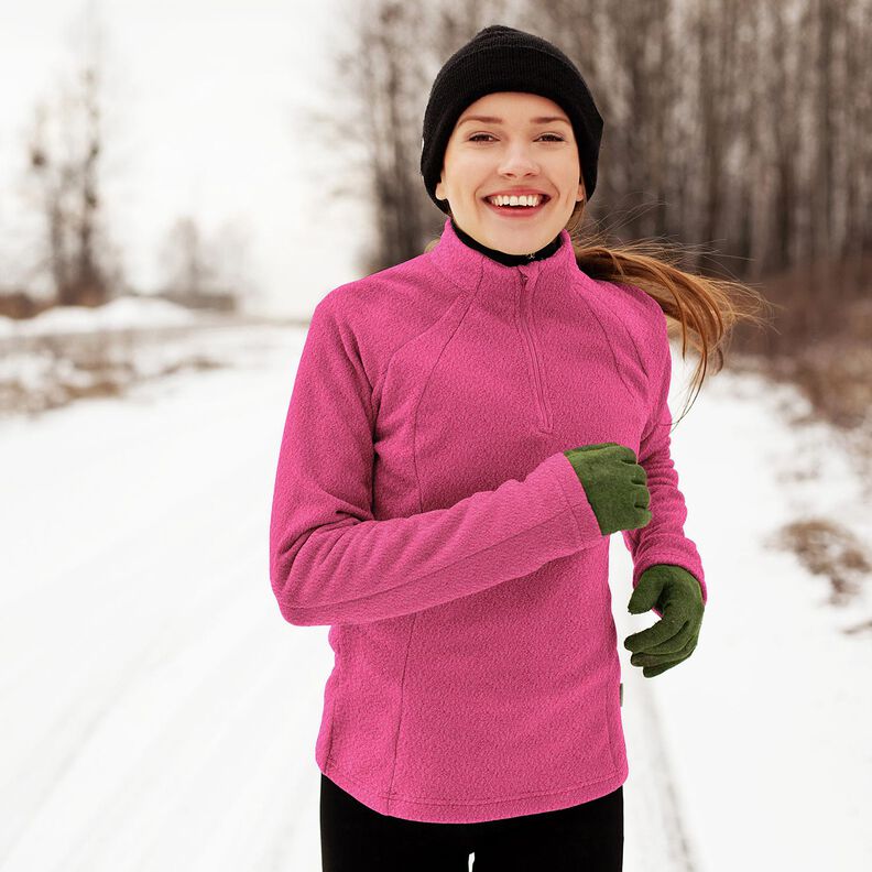 Antipilling fleece – intens pink,  image number 7