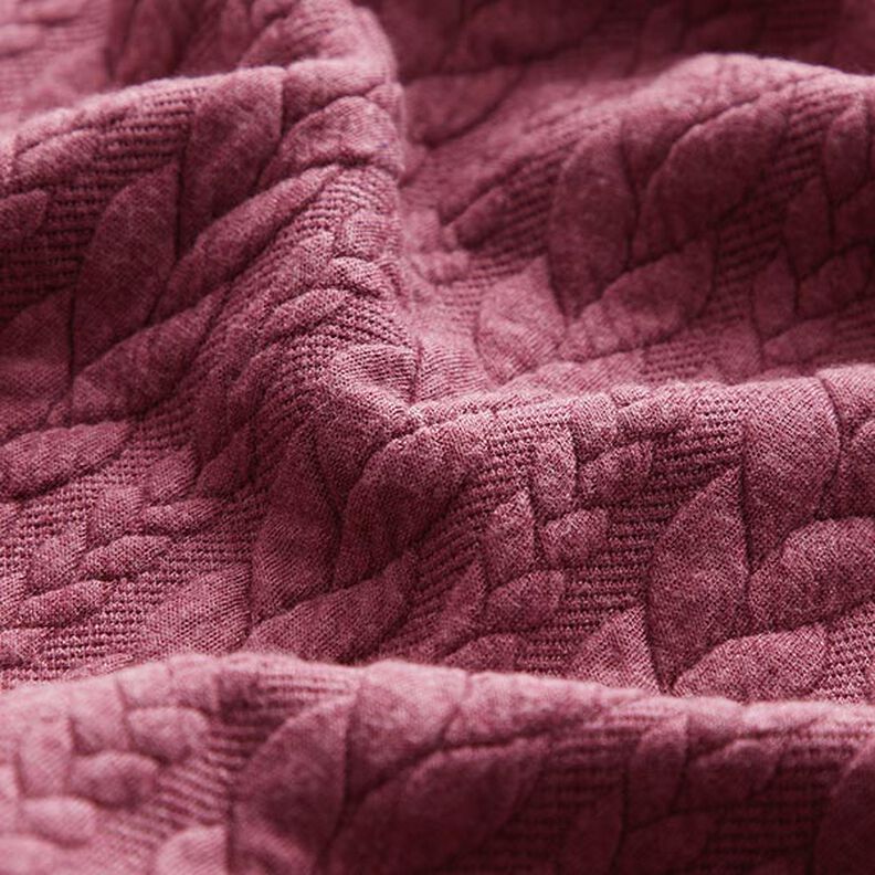 Jerseyjacquard Cloqué Fletmønster – raspberry,  image number 2