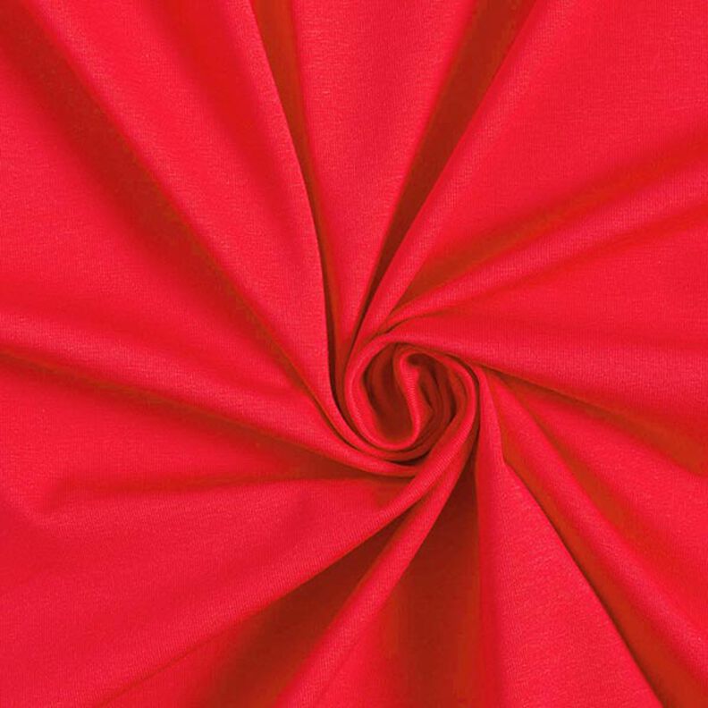 Bomuldsjersey Medium ensfarvet – rød,  image number 1