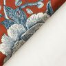 Dekorationsfløjl elegante blomster – terracotta,  thumbnail number 5