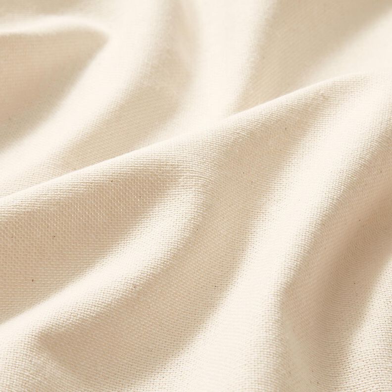 Dekorationsstof Halvpanama tofarvet – creme/hvid,  image number 2