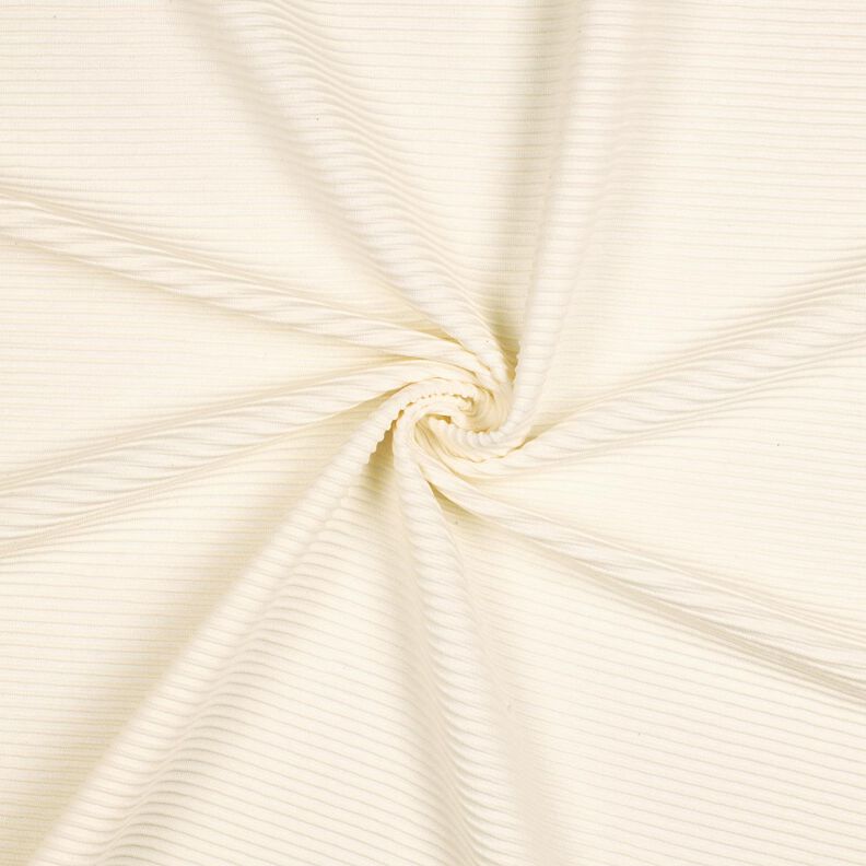 Ottoman Rib-jersey Bomuldsblanding – creme,  image number 1