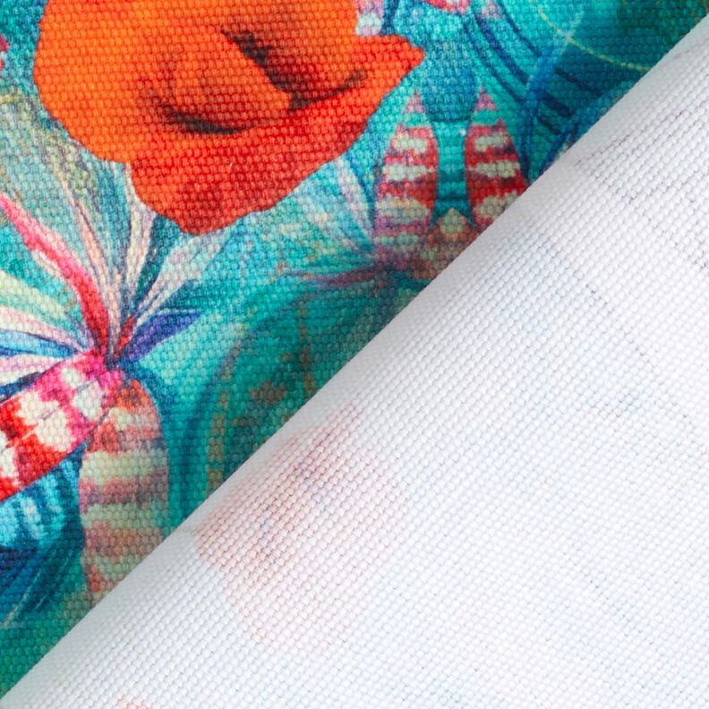 Tasker Panel Canvas Farverige valmueblomster – sort-blå/ildrød,  image number 6