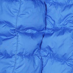 Quiltstof bølgemønstrede firkanter – kongeblå/neongul, 