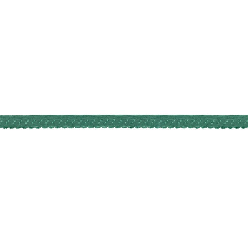 Elastisk indfatningsbånd Blonder [12 mm] – enebærgrøn,  image number 1