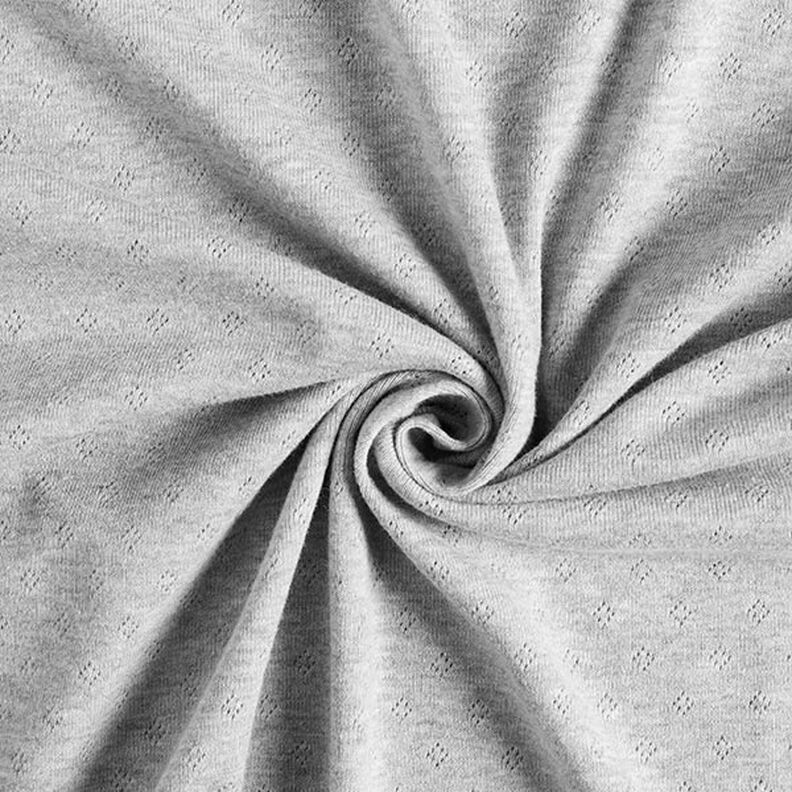 Finstrikjersey med hulmønster Melange – grå,  image number 2