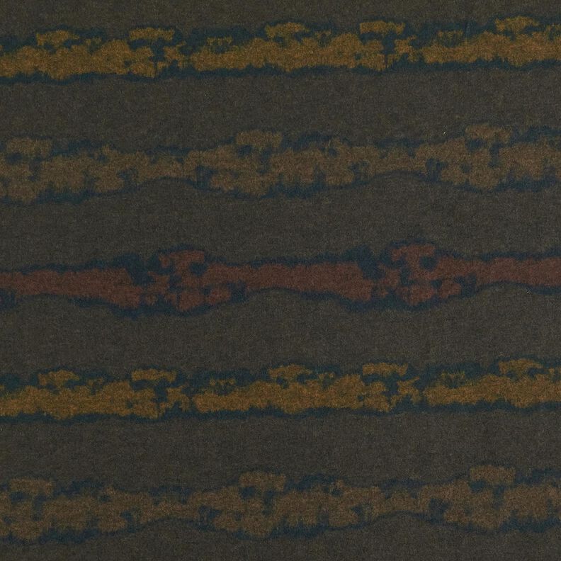 Romanit jersey ru vandlinjer – mørkebrun/sort,  image number 1