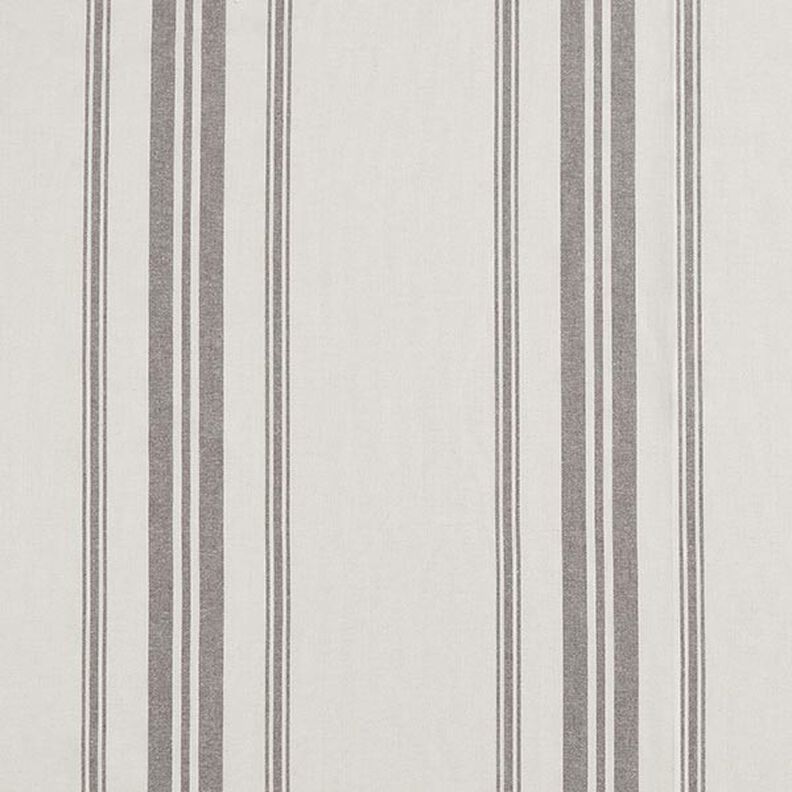 Dekorationsstof Canvas vævede striber – antracit,  image number 1