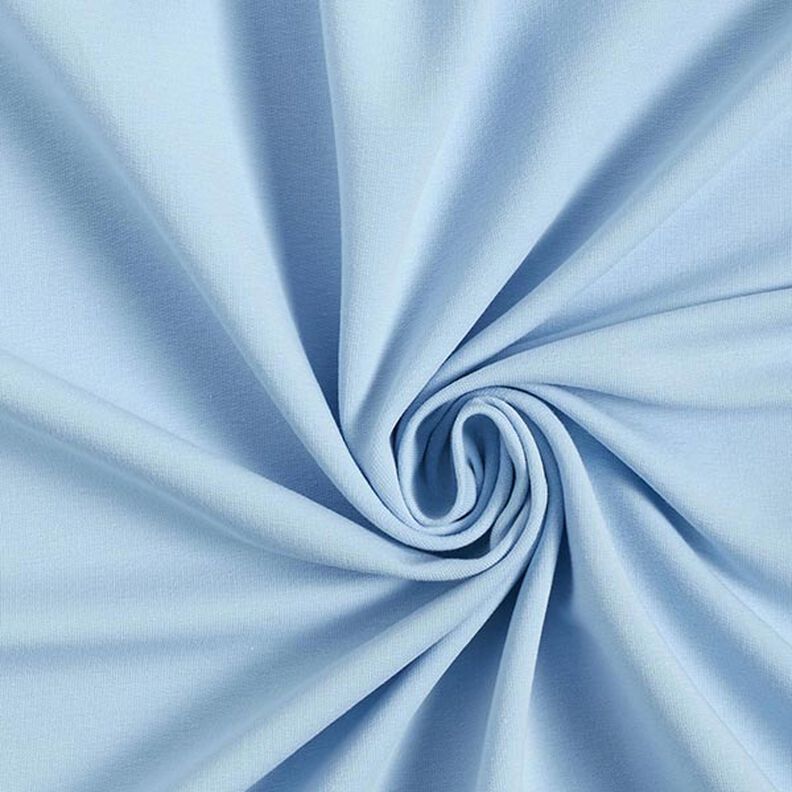 Let French Terry ensfarvet – lyseblå,  image number 1