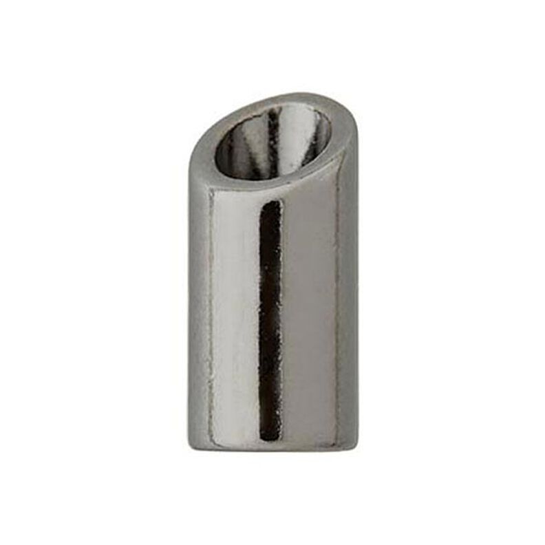 Kordelende [ Ø 5 mm ] – antikoxideret sølv metallisk,  image number 2