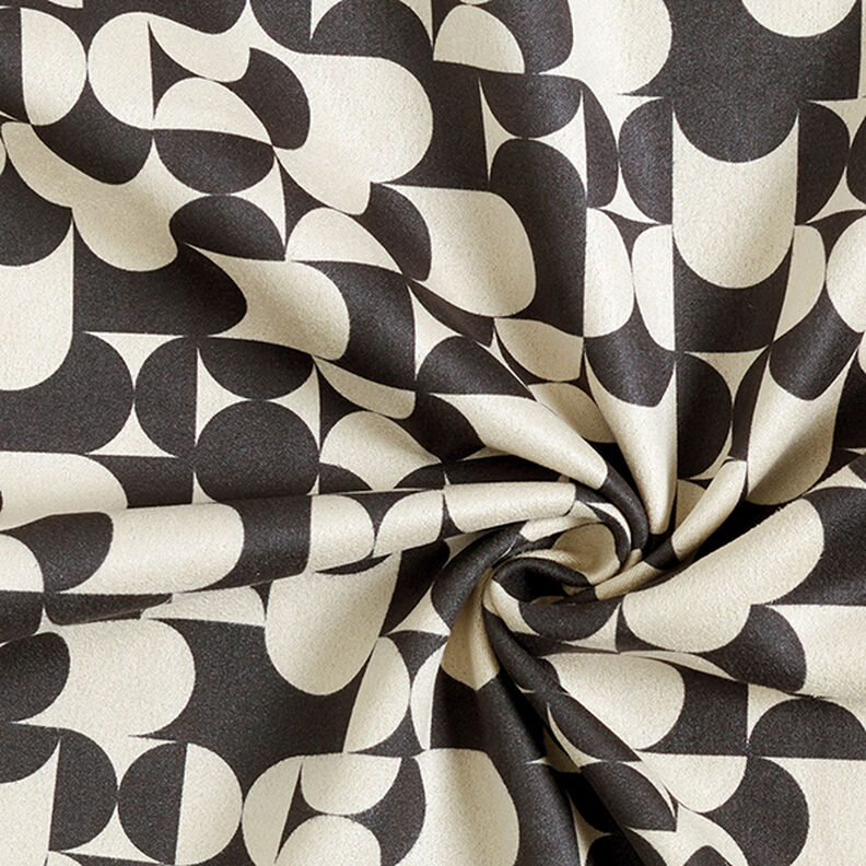 Suede runde former – natur/natblå,  image number 3