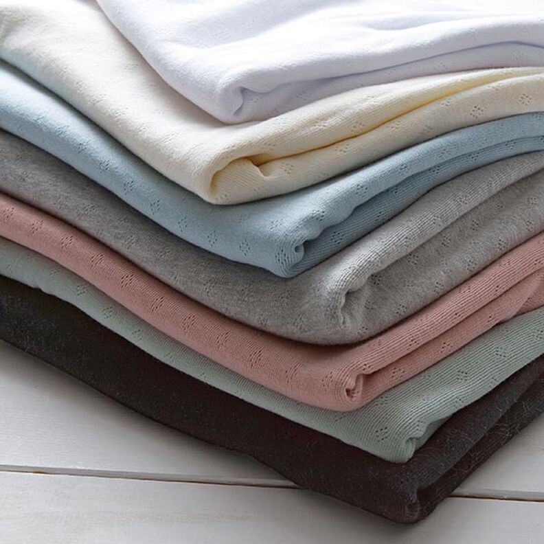 Finstrikjersey med hulmønster – sort,  image number 5