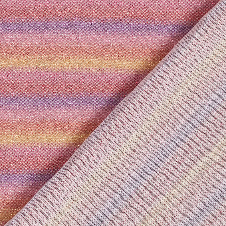 Glitter jersey striber i farveforløb – pink,  image number 4