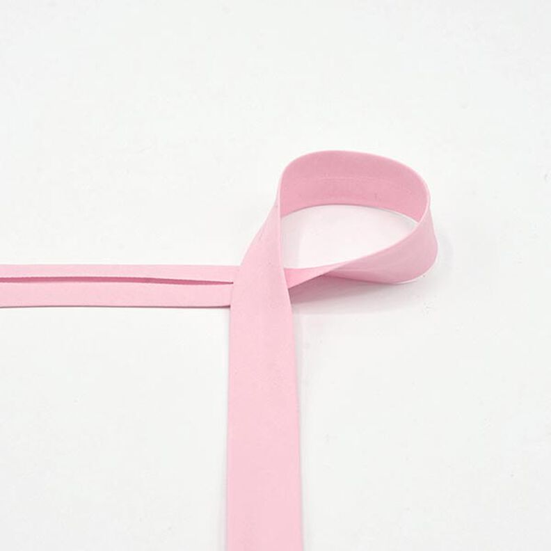 Bomulds-skråbånd Poplin [20 mm] – lys rosa,  image number 1