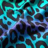 French Terry Sommersweat Farveforløb leopard Digitaltryk – blålilla/azur,  thumbnail number 2