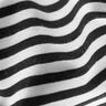 Bomuldsjersey smalle Striber – sort/hvid,  thumbnail number 3