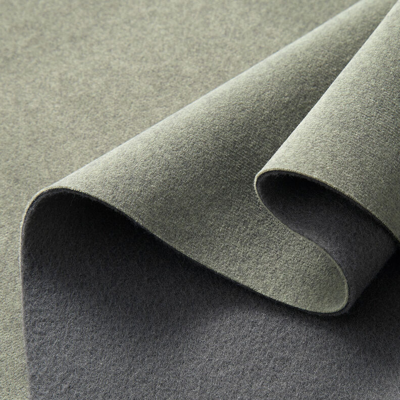 Termo-gardinstof fint melange – grøn,  image number 4