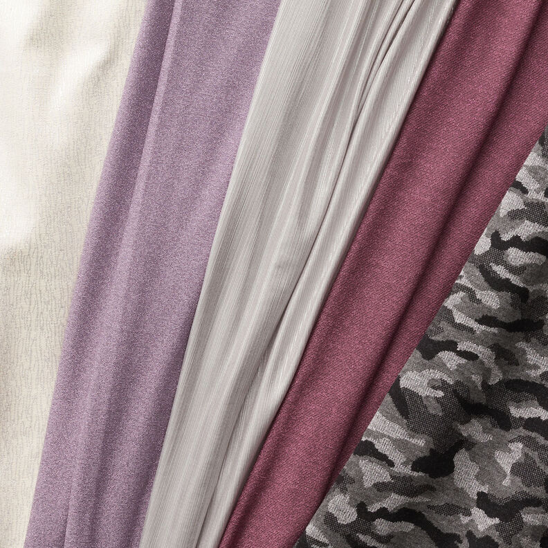 beklædningsjacquard glitrende slangemønster – hvid/sølv,  image number 6