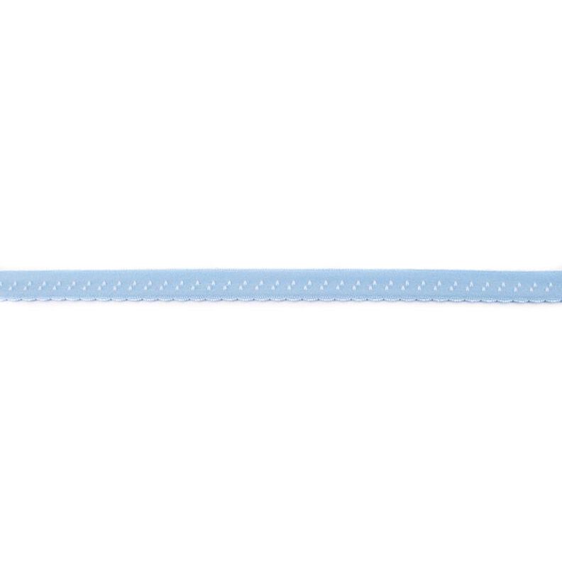 Elastisk indfatningsbånd Blonder [12 mm] – lyseblå,  image number 1