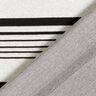 strikjacquard uregelmæssige striber – uldhvid/sort,  thumbnail number 5