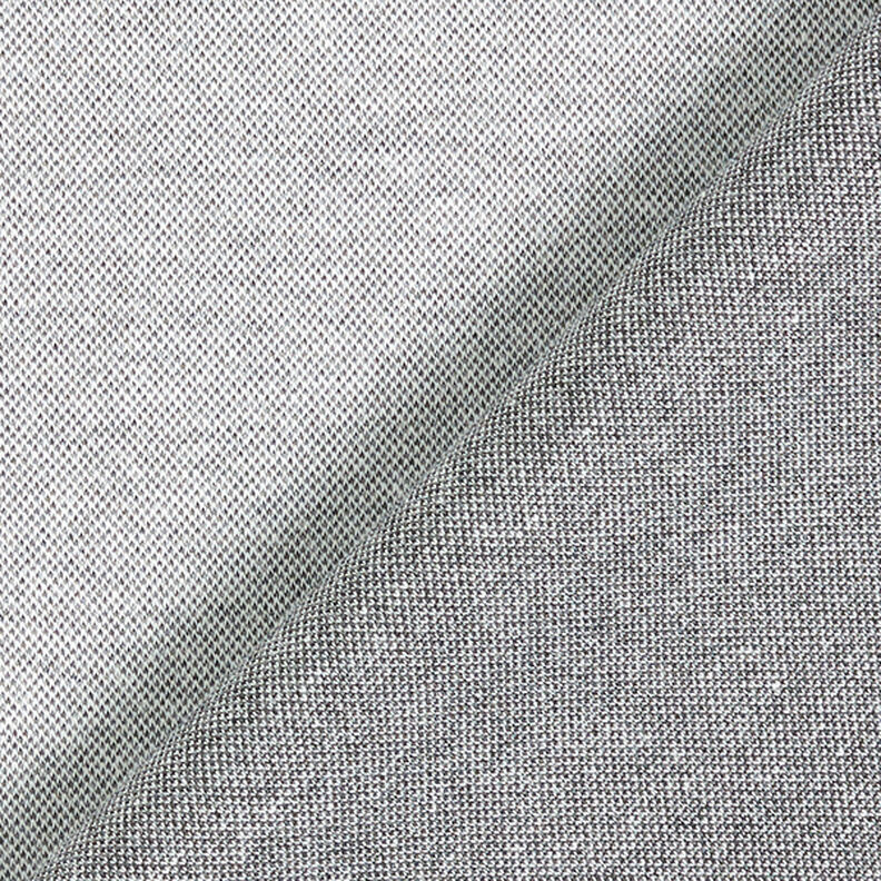 Piqué jersey melange – tågegrå,  image number 3