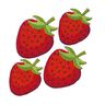 Applikation, jordbær [ 4 Styk ] | Kleiber – rød/grøn,  thumbnail number 1